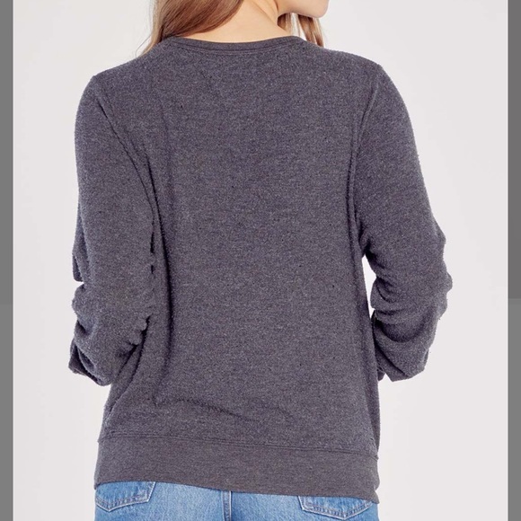 Wildfox charcoal gray graphic Stardust Motel sweatshirt. SZ.XL. NWT - Picture 3 of 8